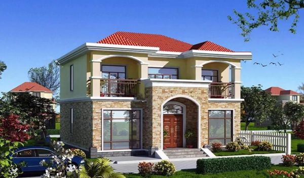 兩層120平米鋼結構別墅造價(圖1) 兩層120平米鋼結構別墅造價(圖1)