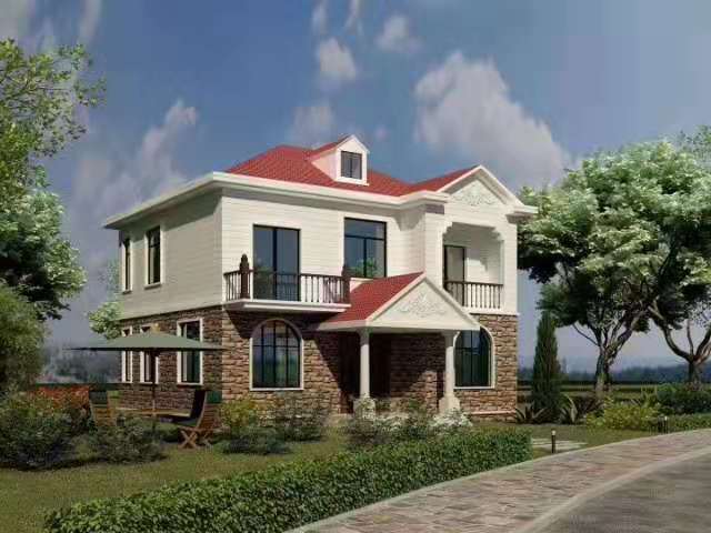 韶關(guān)輕鋼別墅設(shè)計(jì)公司 防臺風(fēng)12級 30天交房(圖1) 睿婕輕鋼別墅