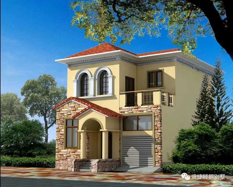 典雅精致 氣派華美 推薦5套農(nóng)村自建房一,二層輕鋼別墅戶型(圖5) 睿婕輕鋼別墅