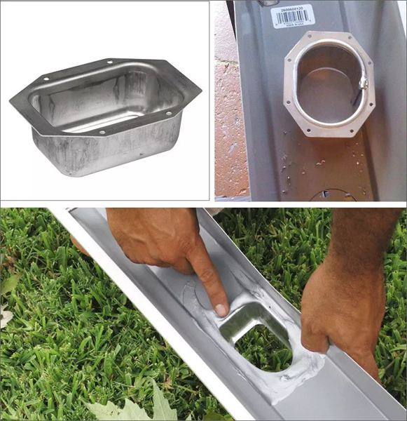 常見的輕鋼落水系統,千萬莫輕視!解析落水管的6種連接方案(圖6) 睿婕輕鋼別墅