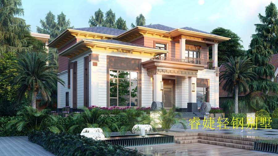 農(nóng)村建房兩層輕鋼別墅得多少錢？