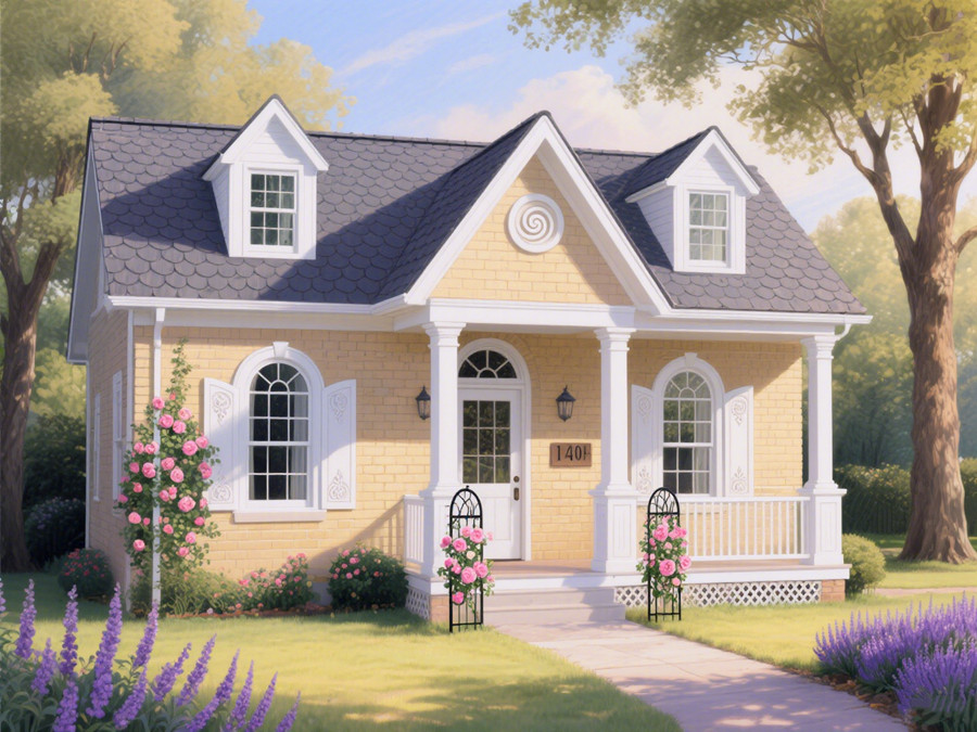 歐式田園風格的輕鋼別墅